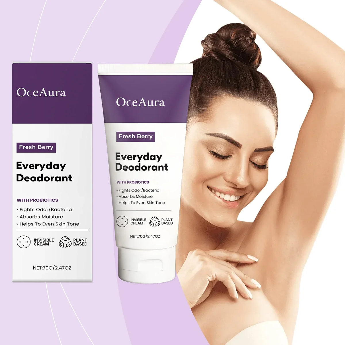 OceAura Fruity Deodorant Cream | Nourishing Underarm Body Care
