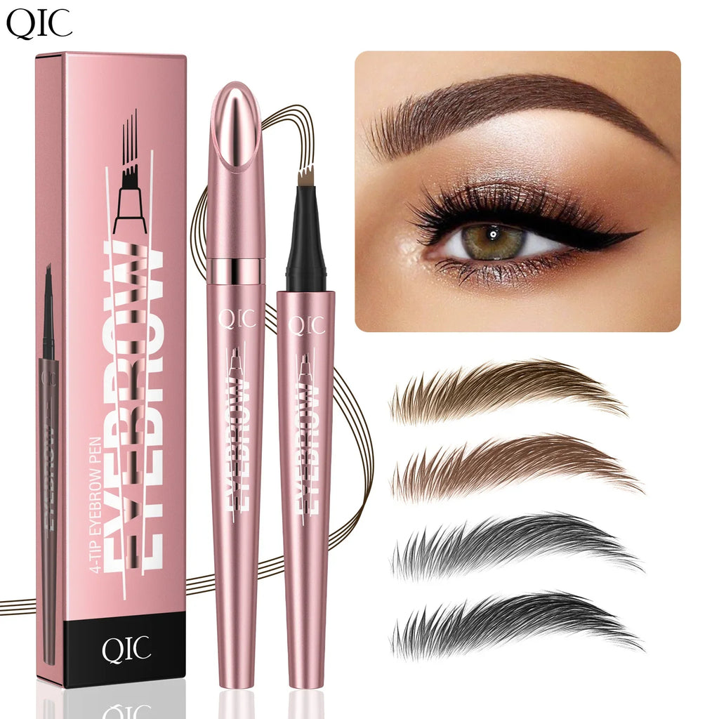 QIC 4-Fork Tip 3D Microblading Eyebrow Pencil – Waterproof