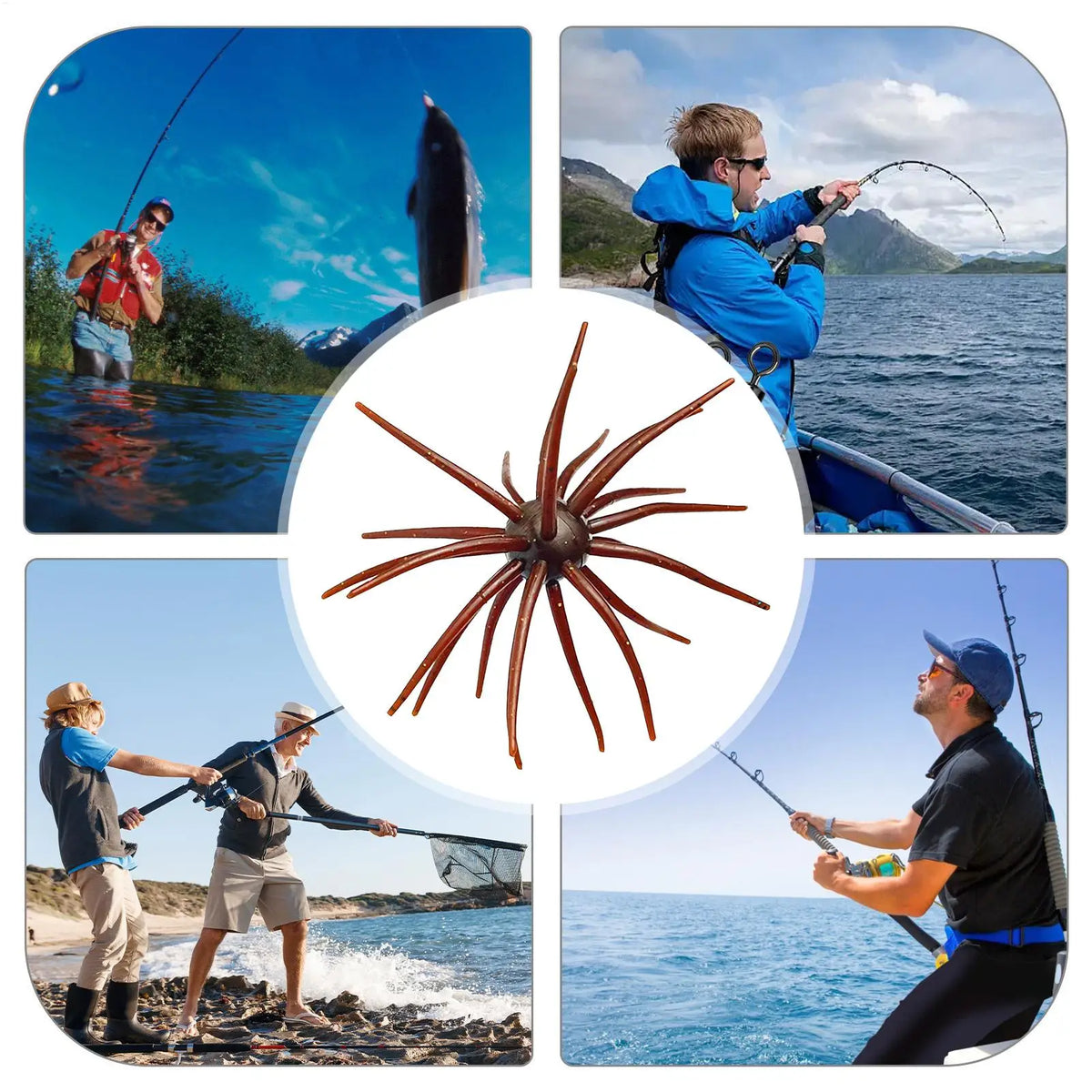 Soft Sea Urchin Fishing Lure – Fresh & Saltwater Bait