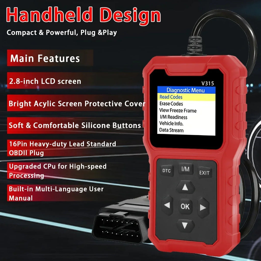 OBD2 Scanner V315 – Professional Check Engine Code Reader