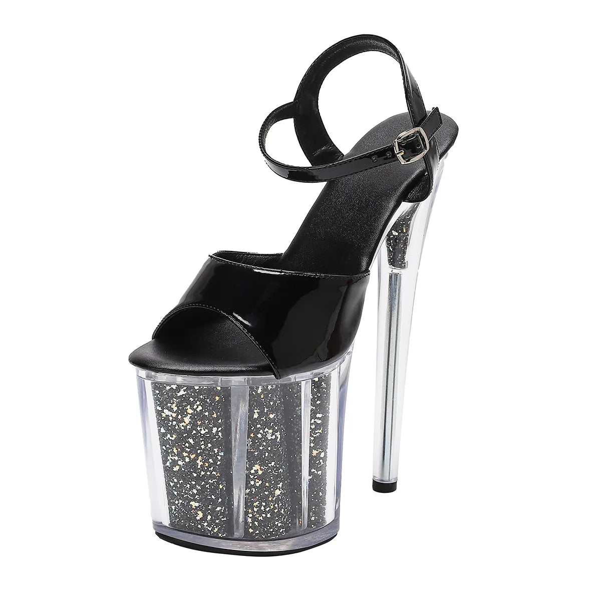 Women's Platform High Heel Sandals – Buckle Strap, Sizes 5–14