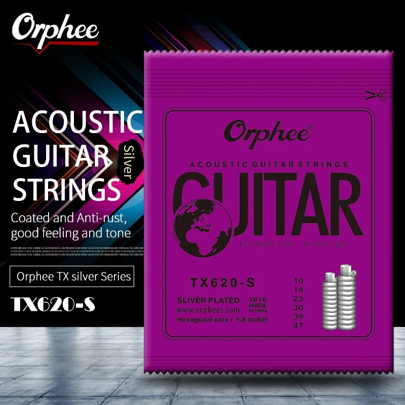 10 Orphee-TX620-S Silver Plated Hexagonal Carbon Steel TX Folk