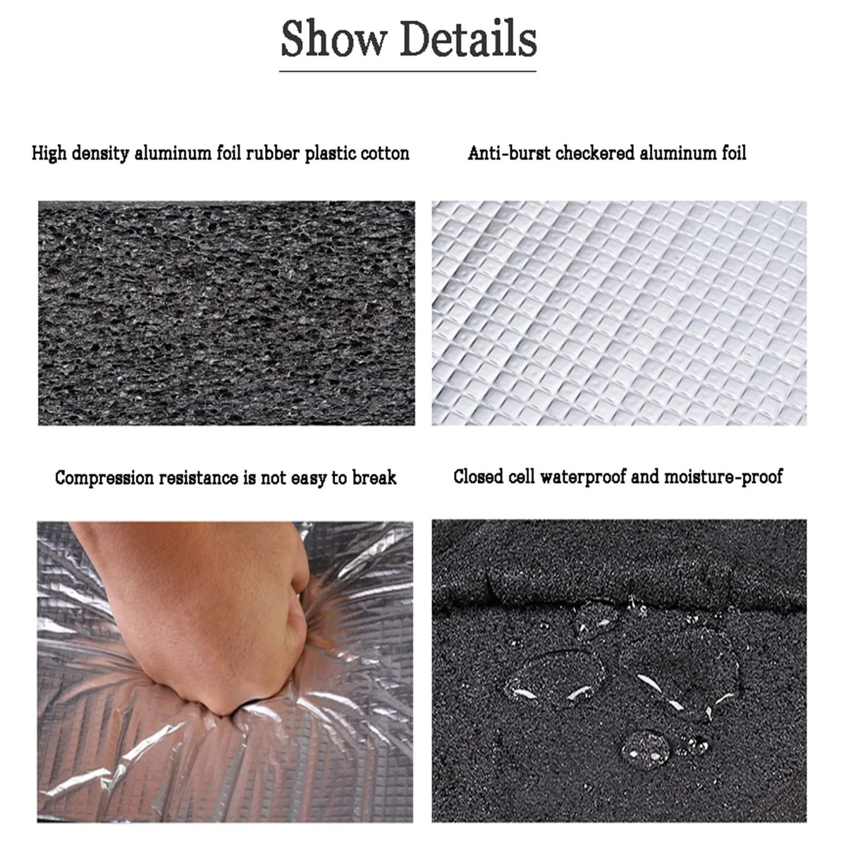10mm Thermal Insulation & Sound Deadening Foam Mat Roll