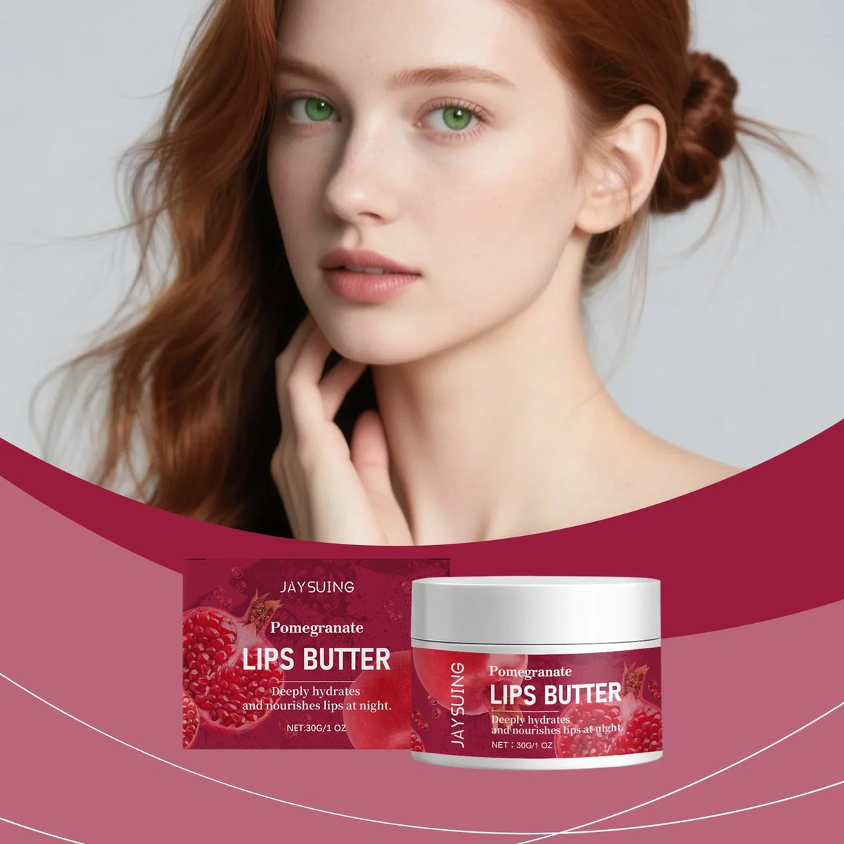 Overnight Lip Mask Butter Balm with Hyaluronic Acid – 30g