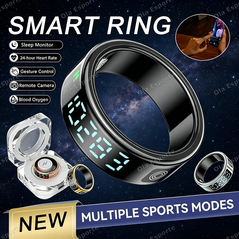 SR08 Smart Ring | Heart Rate, SpO2, Sleep & Activity Tracker