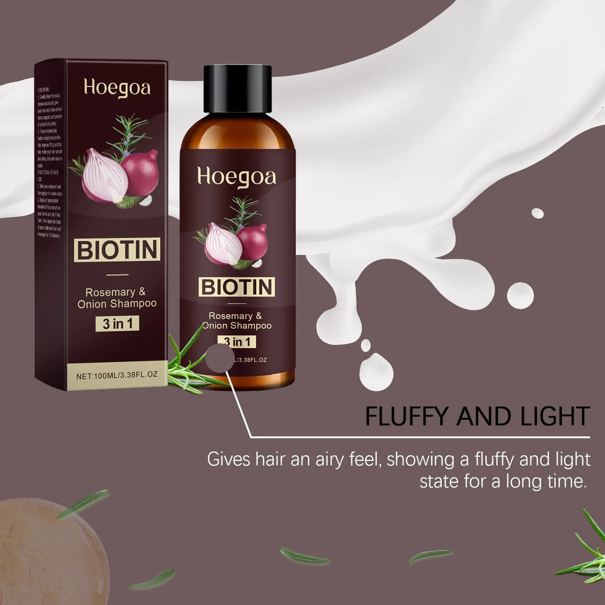 3-in-1 Onion Shampoo – Moisturizing Scalp & Hair Cleanser