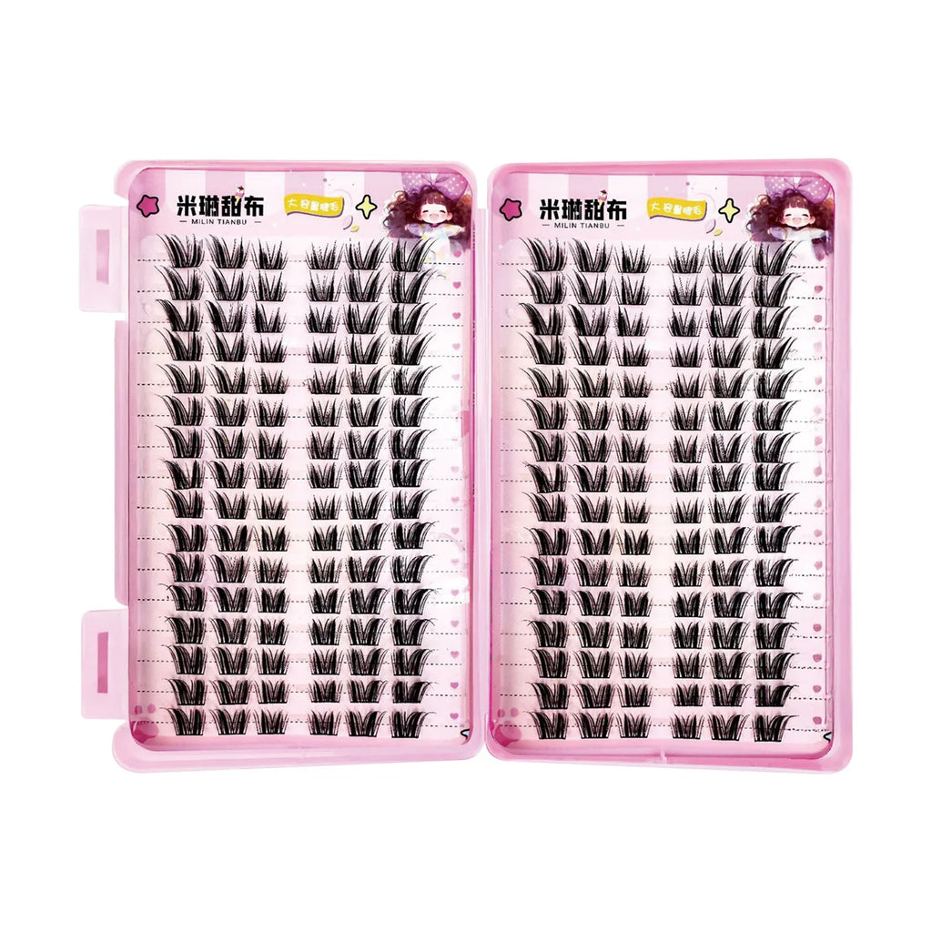 32-Row Fluffy Fairy Cluster False Lashes | Anime Cosplay Eye Makeup