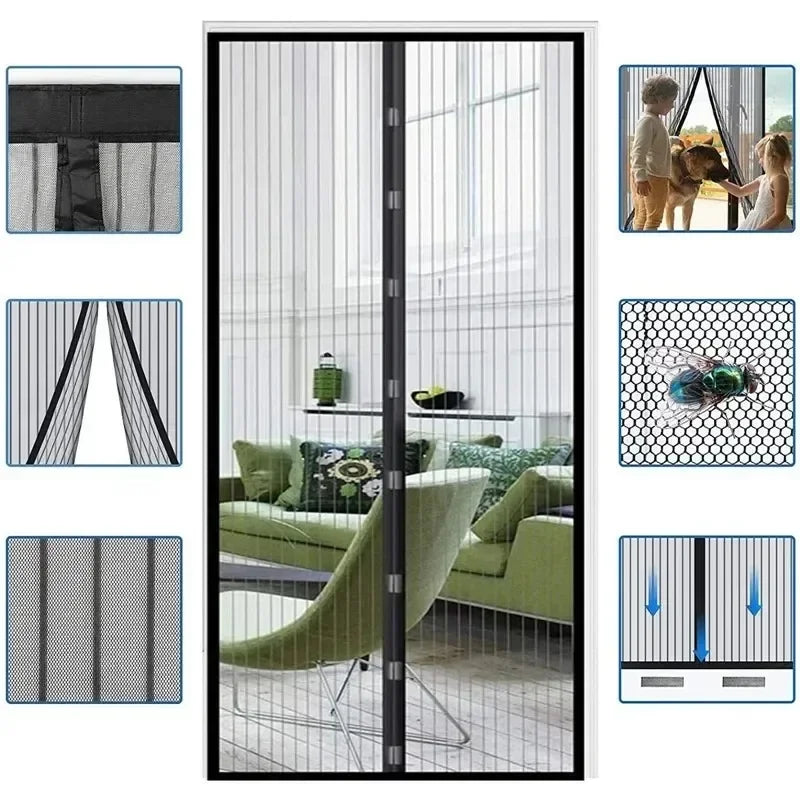 Magnetic Mosquito Net Door Curtain – Insect Screen Mesh