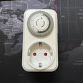 EU Plug 24-Hour Mechanical Timer Socket 16A 3680W Auto Switch