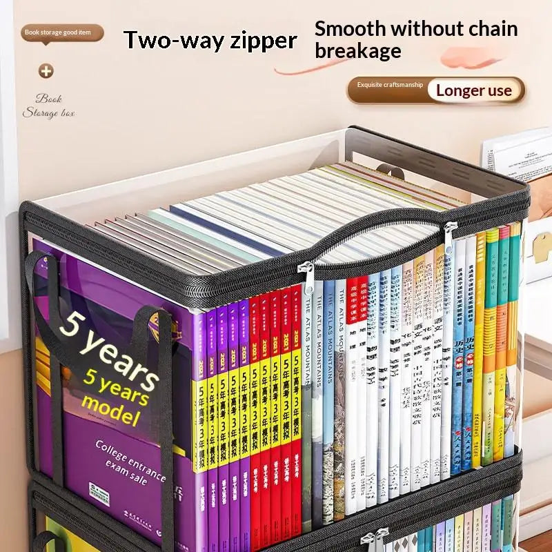 Clear PVC Storage Box Flip-Top Lid & View Window Organizer