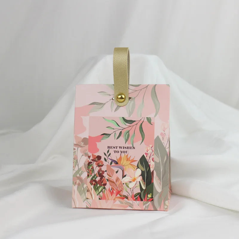 Flowers Birds Forest Wedding Candy Box Wooden Ring DIY Favors