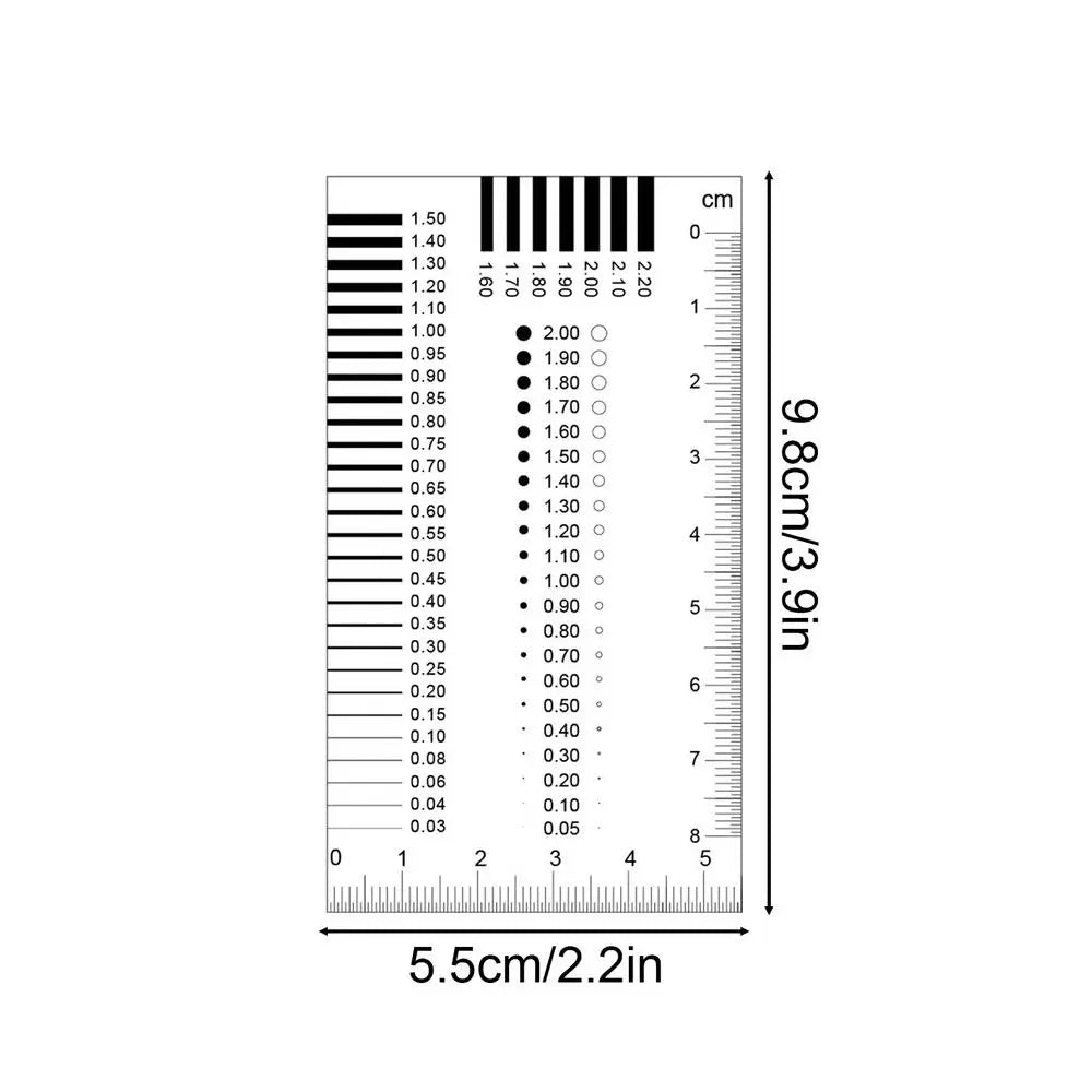 0.01mm Crack Width Gauge Card – Precision Defect Measurement Tool