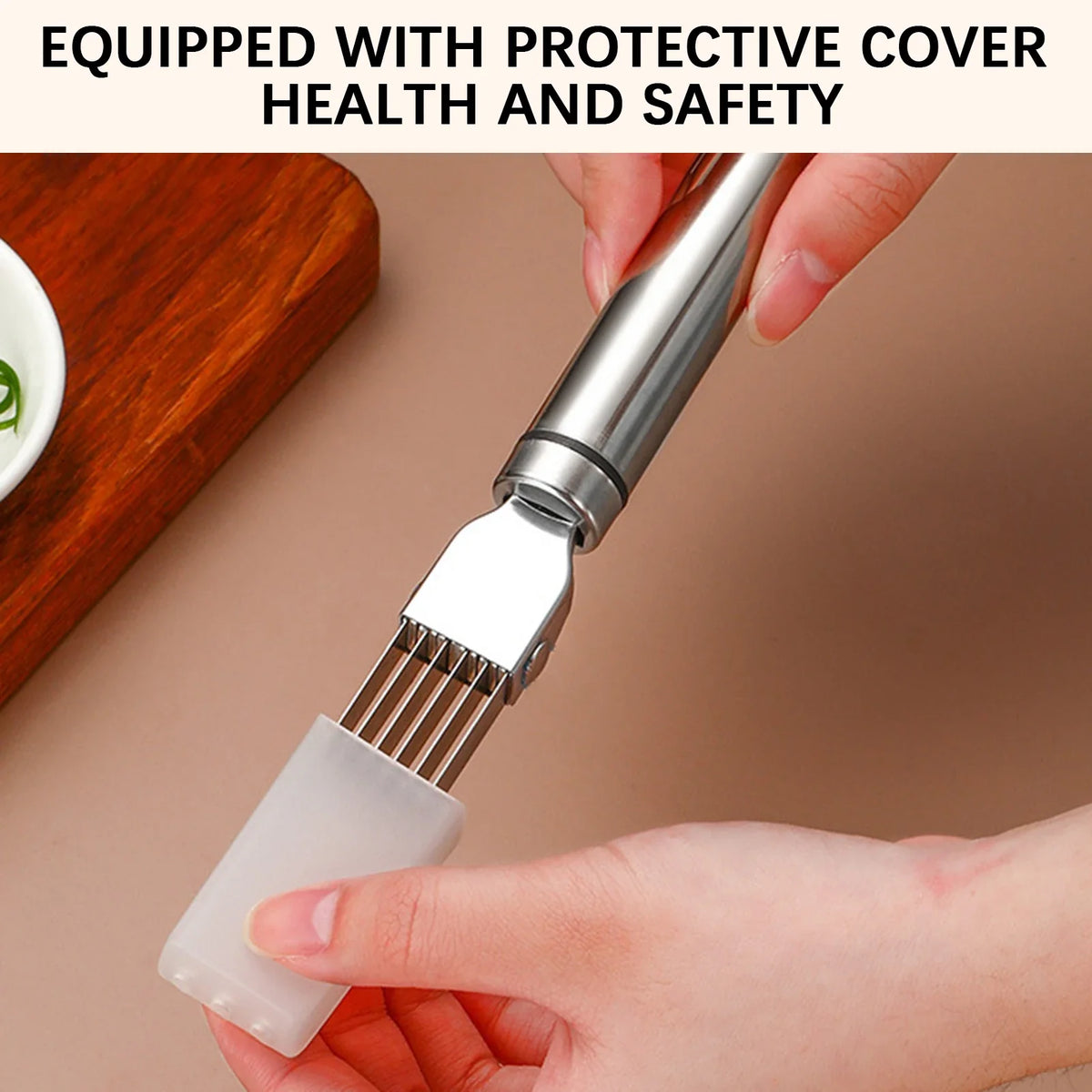 Stainless Steel Green Onion Slicer & Vegetable Shredder Tool
