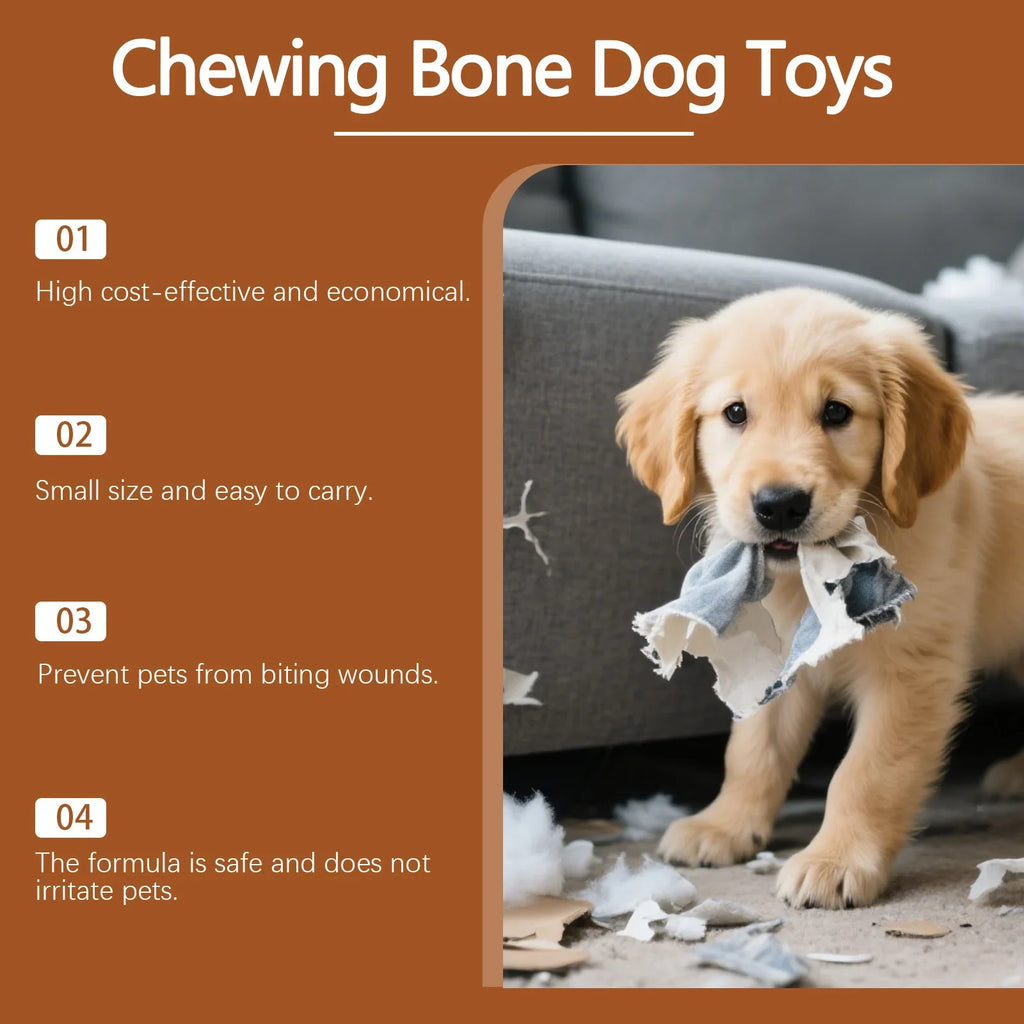 Dog Chew Toy Dental Bone – Safe for Puppies & Large Dogs