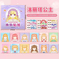 DIY Face Sticker Book Fashion Doll Design Dress-up Game Creative Fun