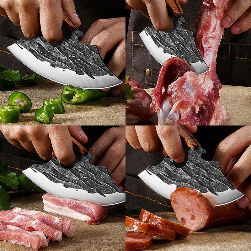 InLeung Damascus Steel Kitchen Knife – Japanese Slicer