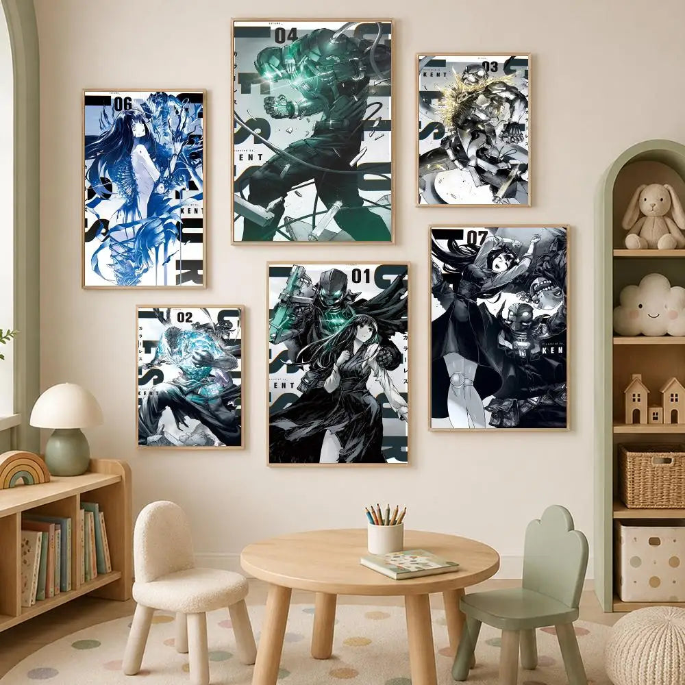 Self-Stick Cartoon Wall Art Poster – Waterproof HD Decor