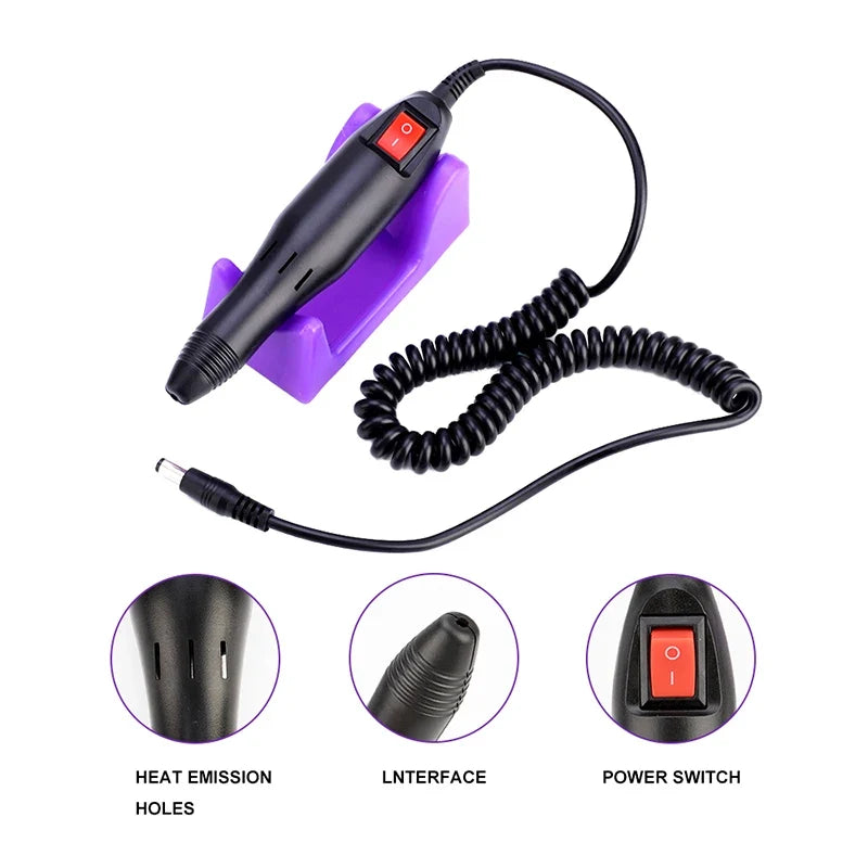 Professional Electric Nail Drill Pen Manicure Pedicure Set Kit
