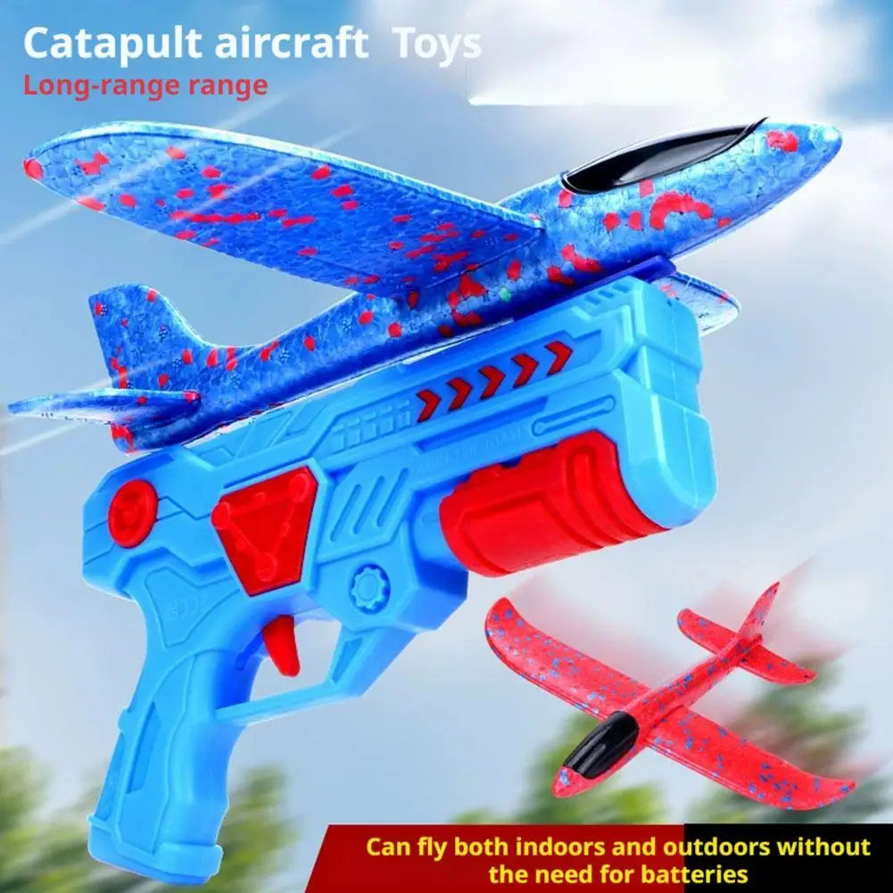 Foam Plane Catapult Launcher Toy for Kids – Outdoor Flying Fun