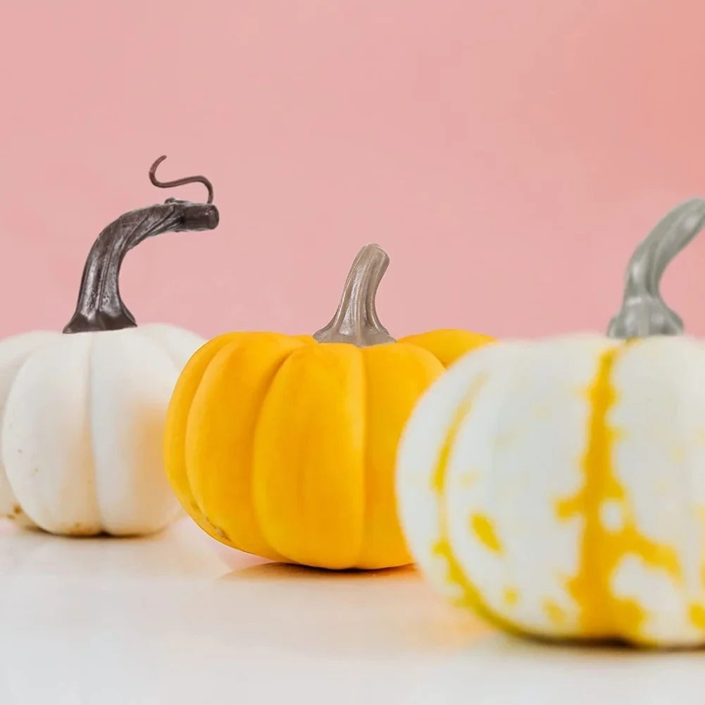 48-Pack Artificial Pumpkin Stems for Halloween DIY Crafts