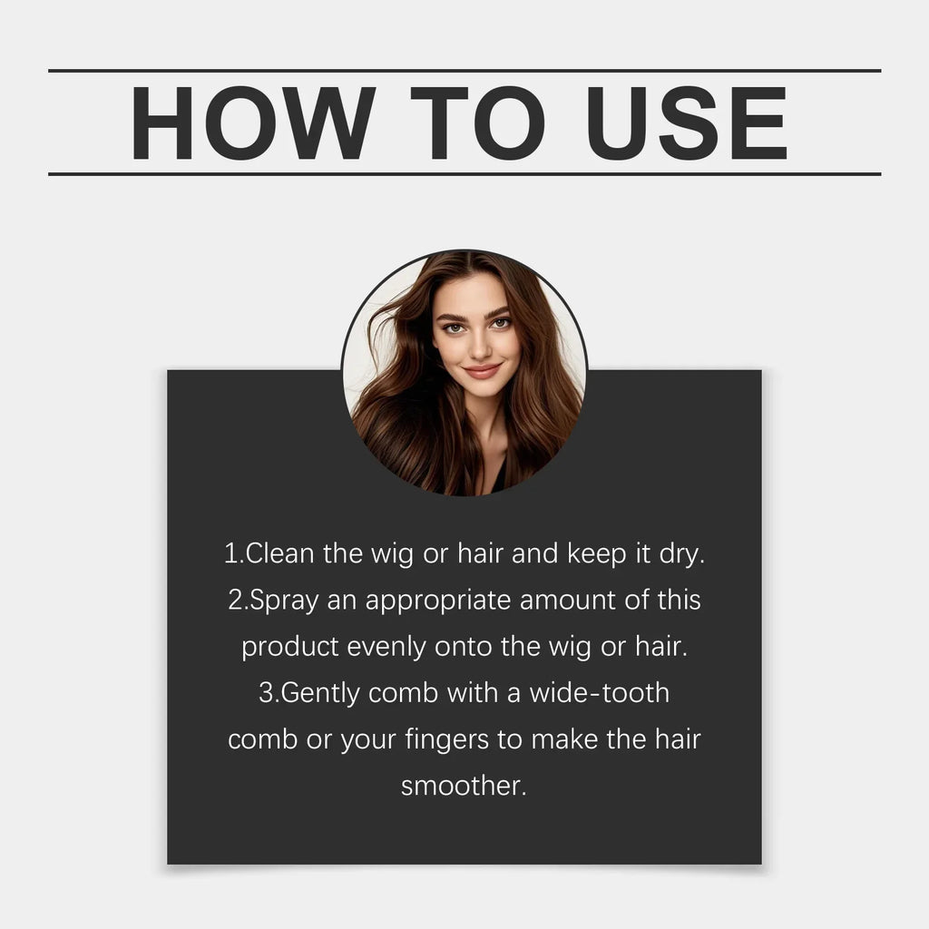 2-in-1 Wig Milk Spray | Anti-Frizz Leave-In Conditioner 100ml