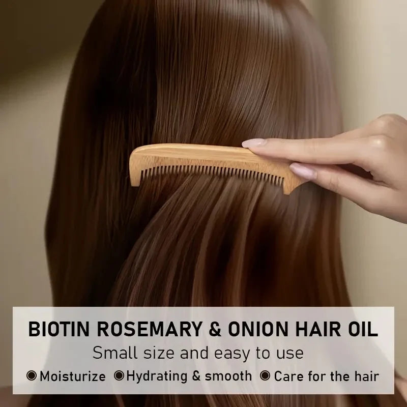 Biotin Hair Oil with Rosemary & Onion | Moisturize & Smooth Hair