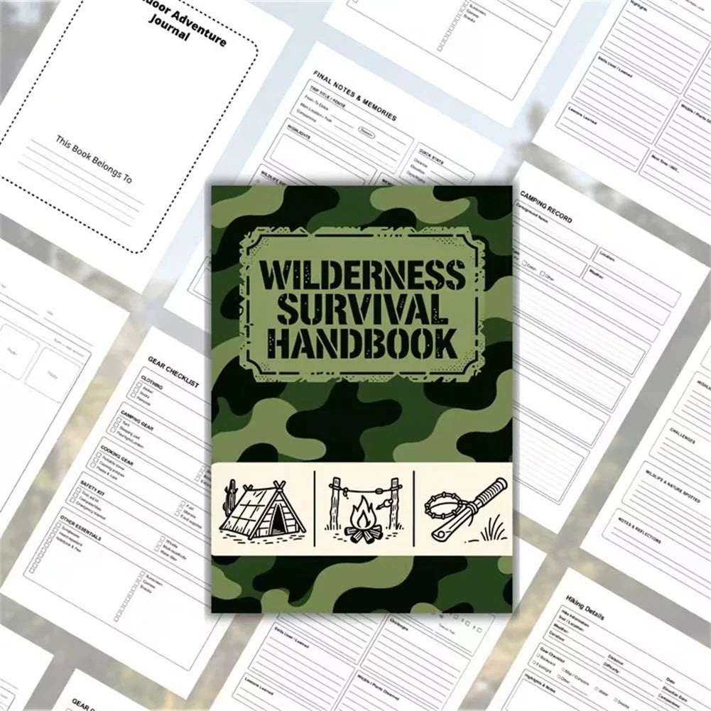 Wilderness Survival Notebook & Outdoor Planning Guide for Adults