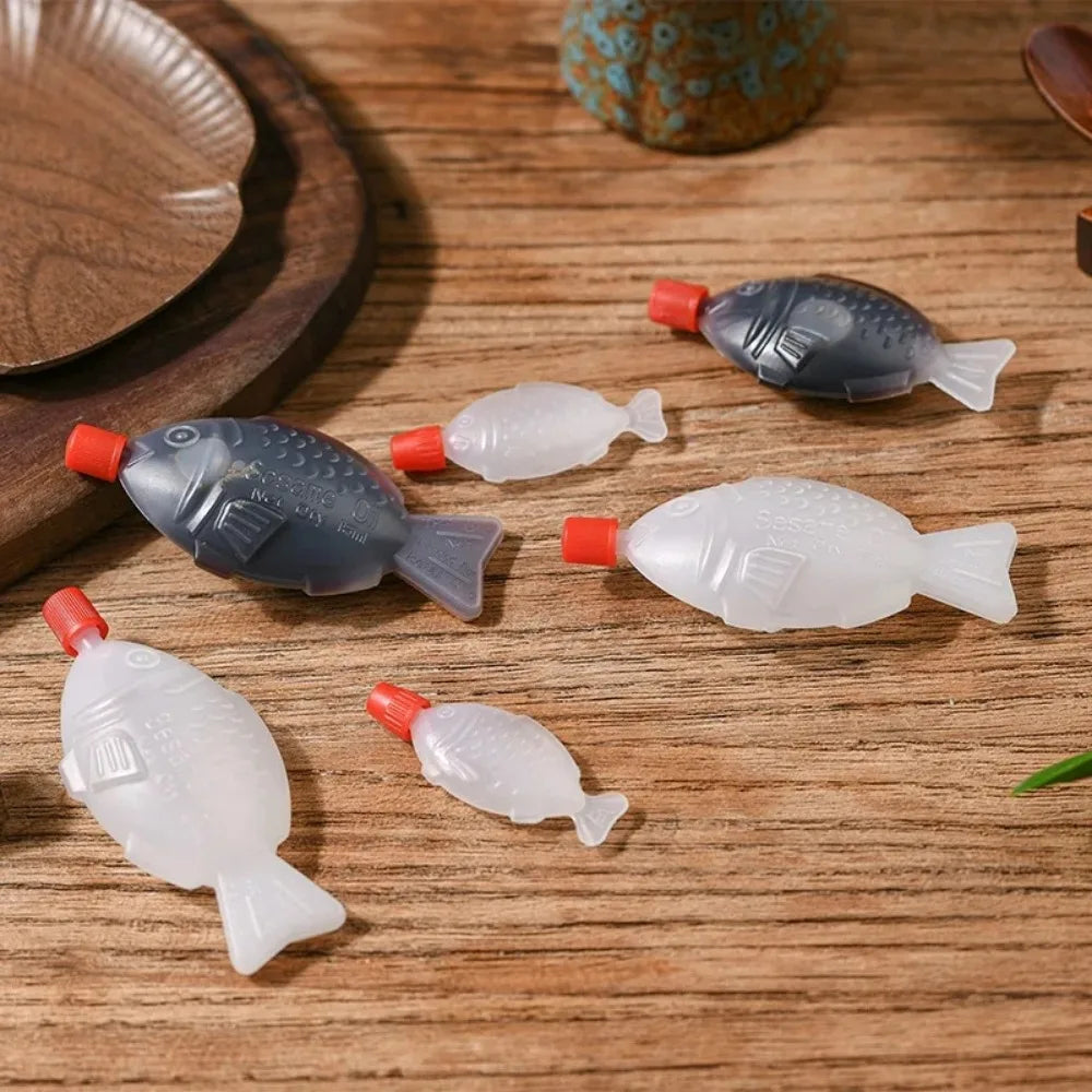 10-Pack Fish-Shaped Soy Sauce Bottles – Mini Sushi Containers