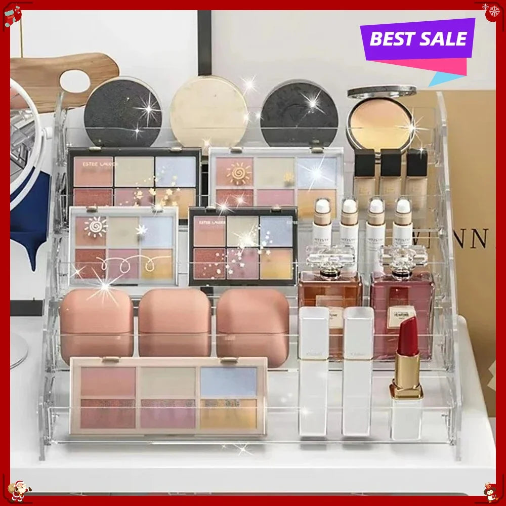 Transparent Storage Box Makeup Organizer Cosmetic Display Case