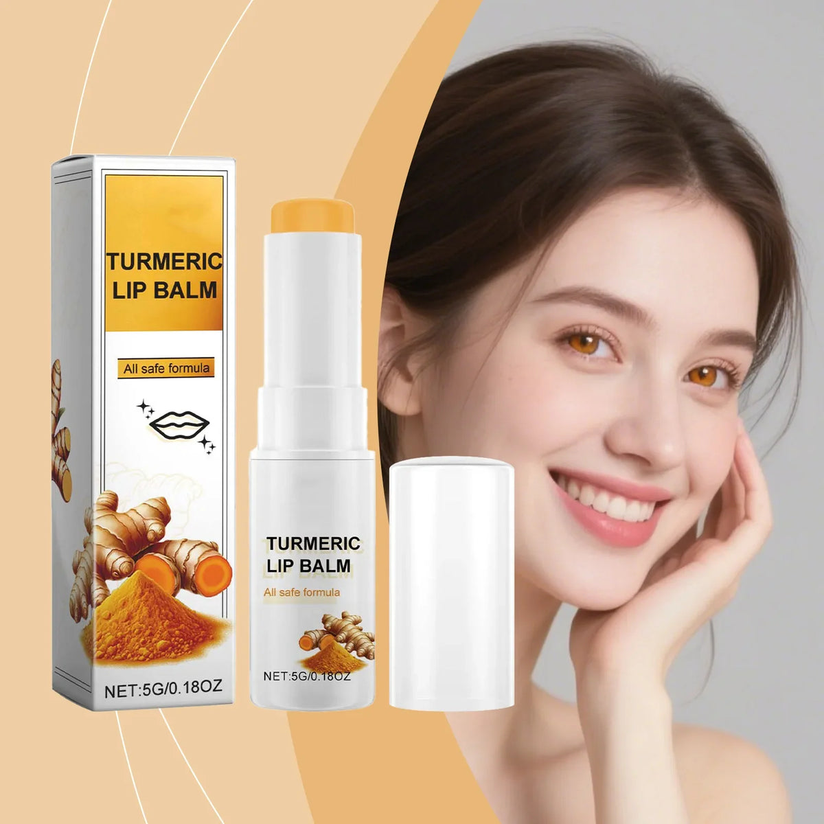 Collagen & Turmeric Lip Balm – Hydrating Plumping Lip Care