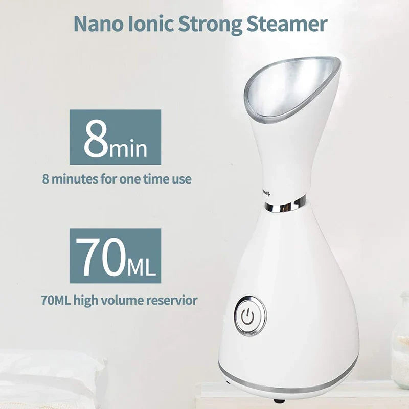 Ionic Nano Facial Steamer | Portable Warm Mist Face Steamer