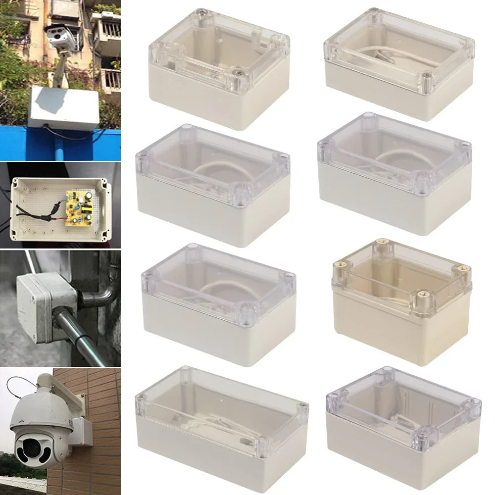 Plastic Junction Box White Waterproof Enclosure Electronic