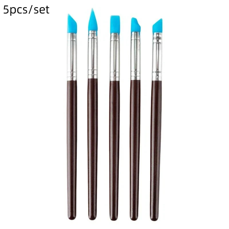 Silicone Clay Sculpting Tools Set 5/10Pcs – Dotting & Carving Kit