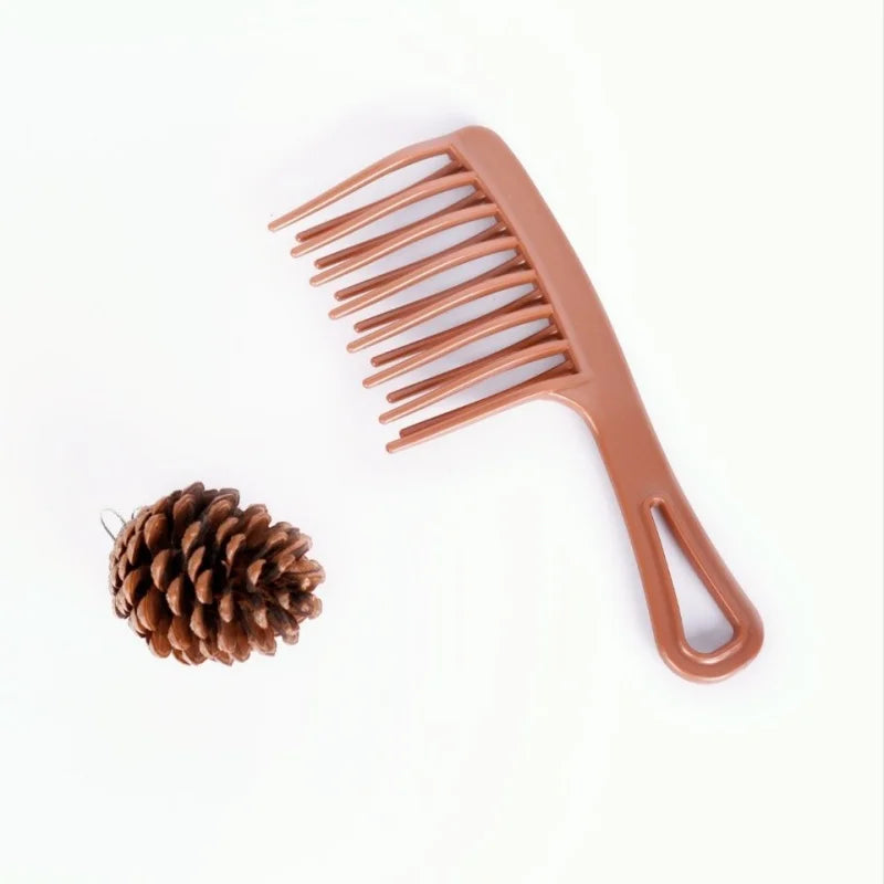 Double Row Wide Tooth Comb for Curly & Long Hair Styling