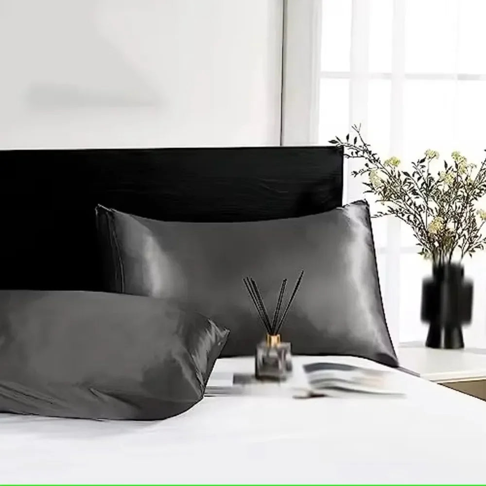 Satin Pillowcase Set of 2 | Silky Soft Pillow Covers for Hair & Skin