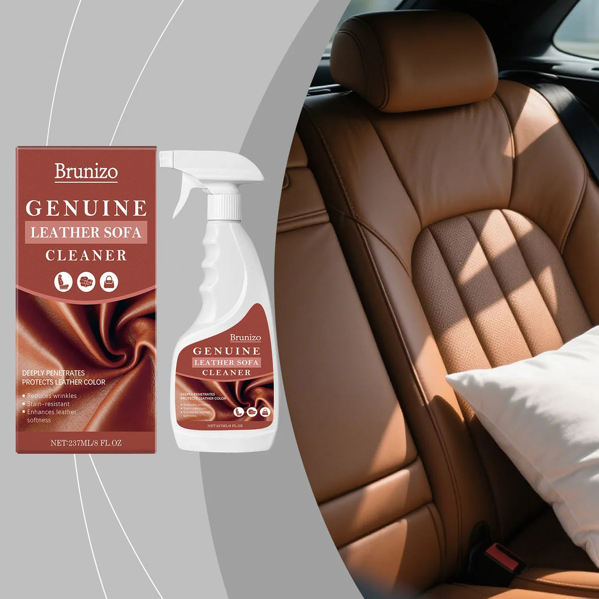 Leather Cleaner & Conditioner Spray – Safe for All Leather Types