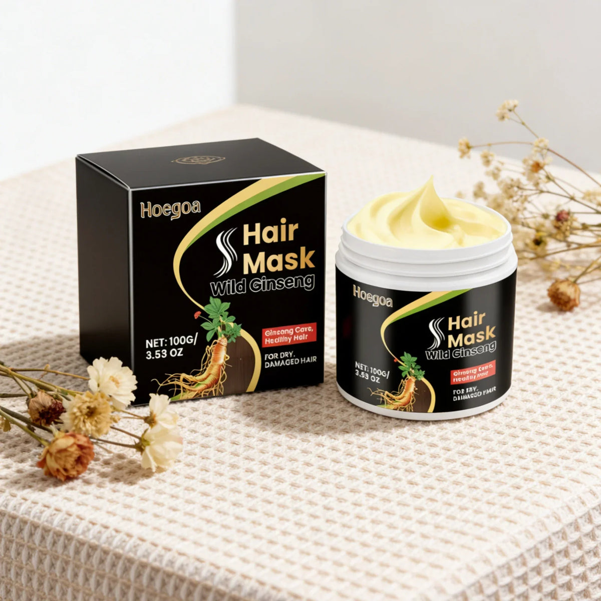 Hoegoa Wild Ginseng Deep Conditioning Hair Repair Mask 100g