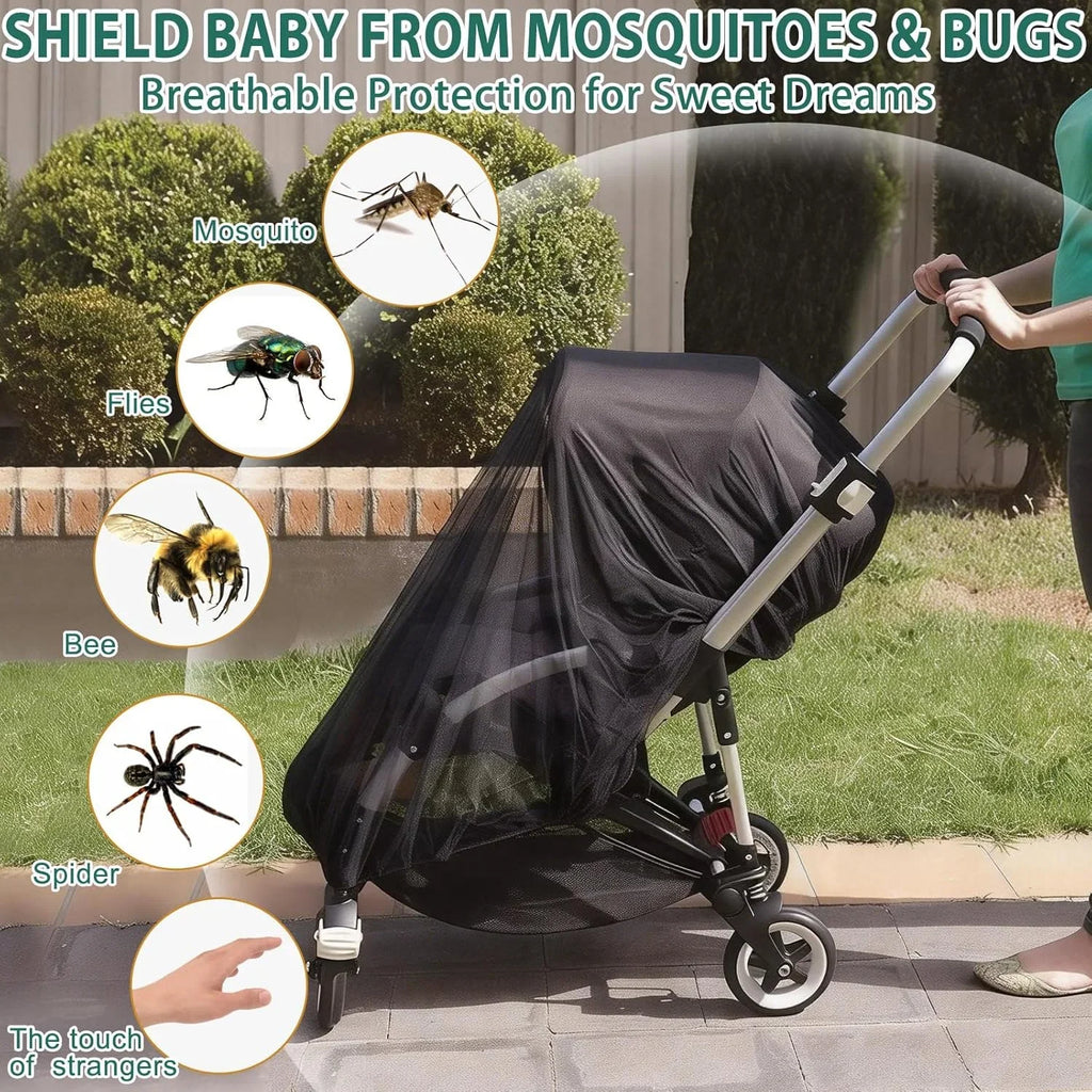 Stroller Mosquito Net Full Coverage Dense Mesh Insect Protection