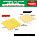 60 Soldering Clean Sponge Solder Tip Cleaning Sponges Cleaner Pads