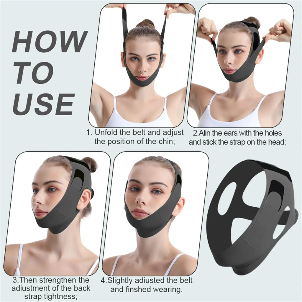 V Line Chin Strap Face Lift Mask – Double Chin Reducer