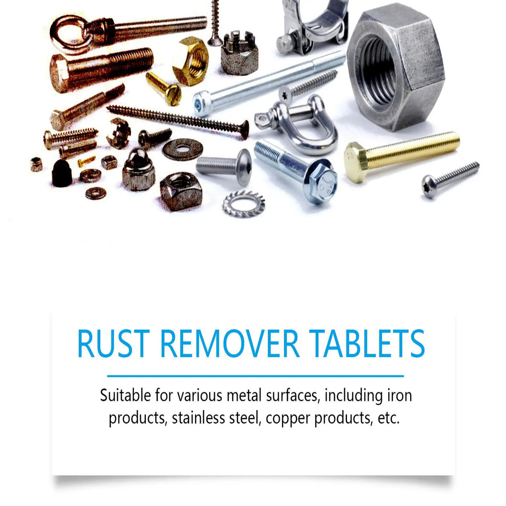 Rust Remover Effervescent Tablets | Metal Cleaning 12 Pack