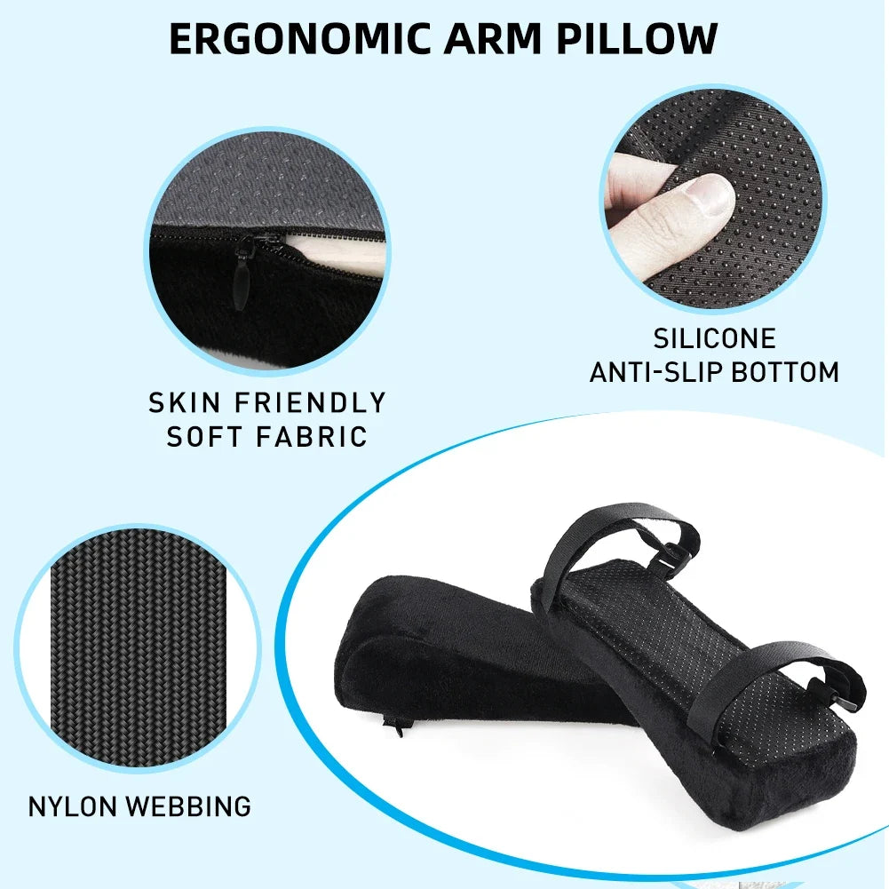 Ergonomic Armrest Pads Office Chair Cushion Elbow Forearm Pressure