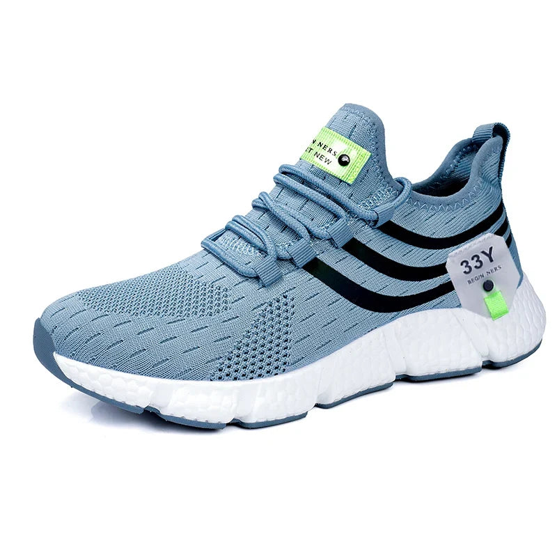 AZGB Casual Platform Sneakers – Breathable Mesh Lace-Up Shoes