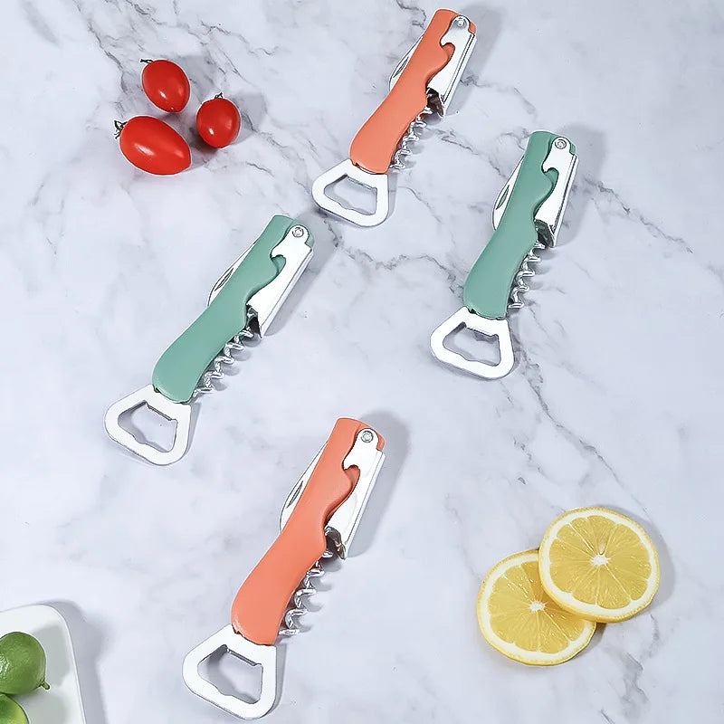 Stainless Steel Beer Can & Wine Bottle Opener | Kitchen Tool