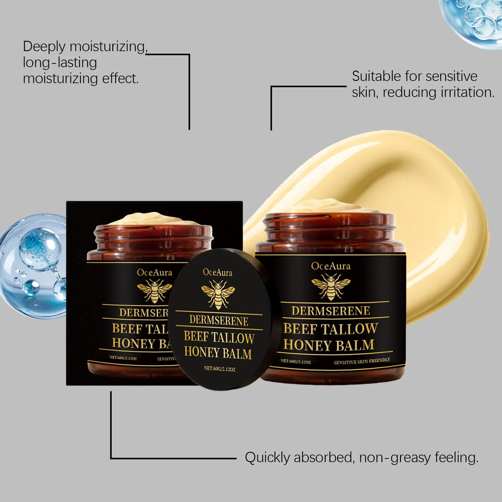 Beef Tallow & Raw Honey Face & Body Cream | 60g Moisturizer