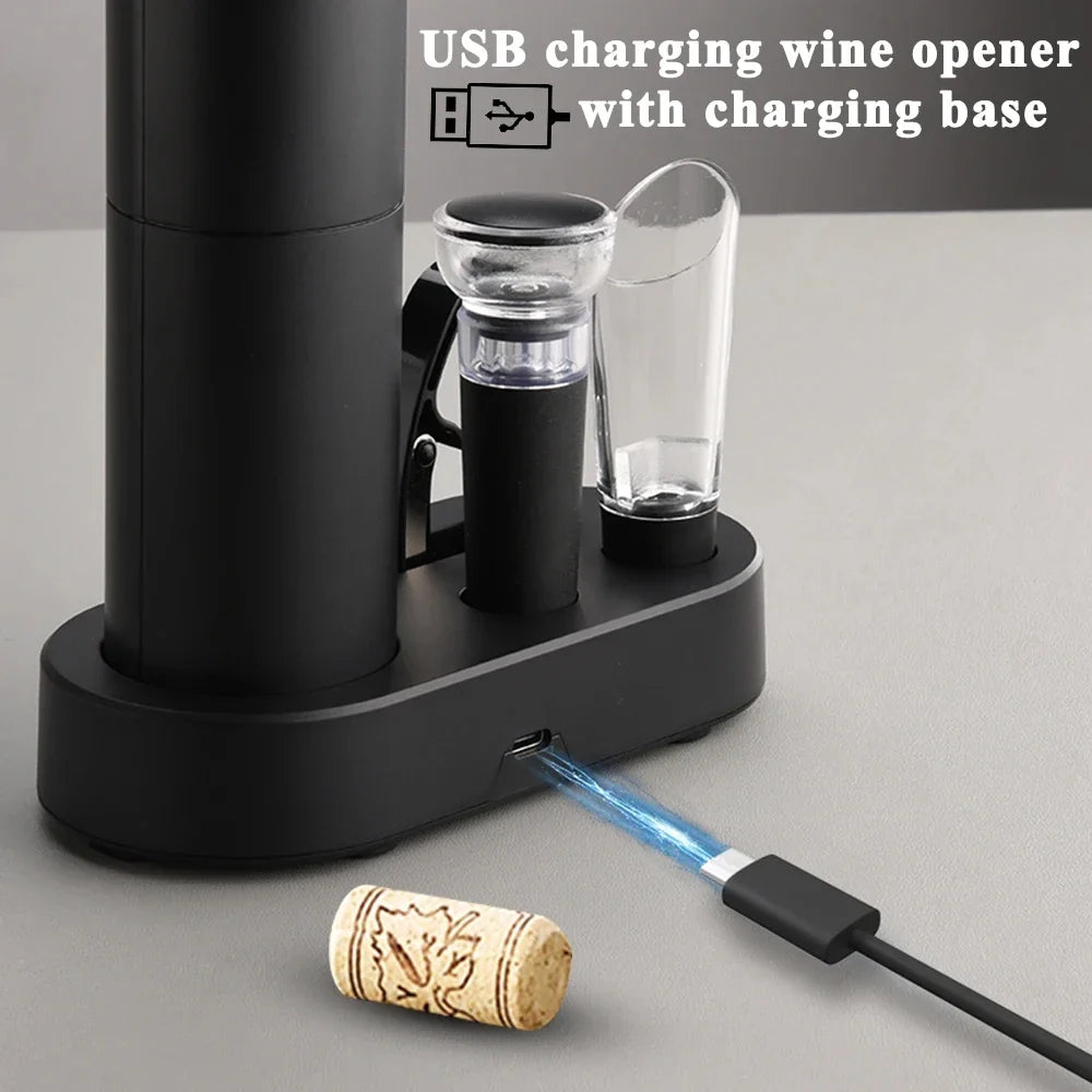 Electric Wine Opener – Rechargeable Automatic Corkscrew