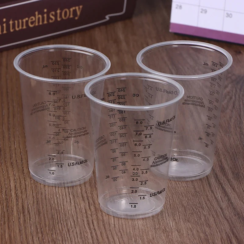 Disposable Plastic Measuring Cups Paint Mixing Precise Resin Cup Epoxy
