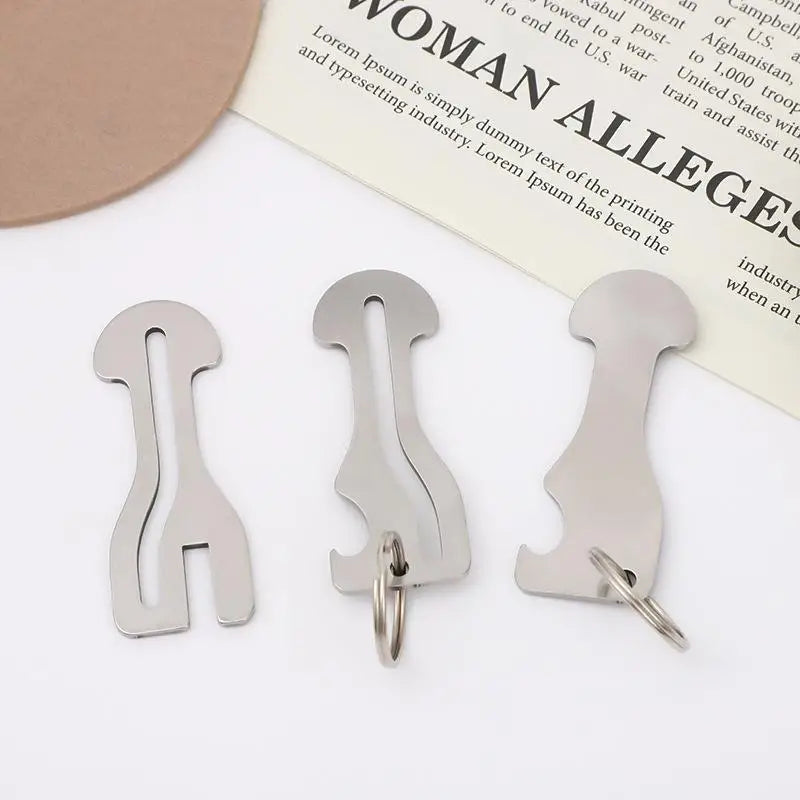 Stainless Steel Shopping Cart Token Keychain – Reusable Trolley Coin