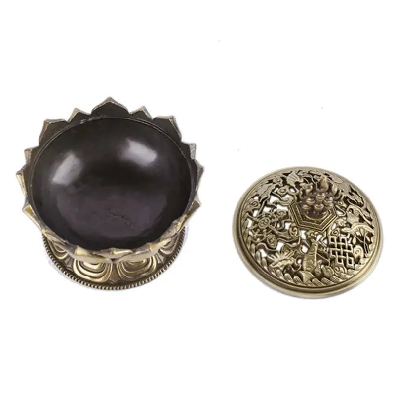 A36T-2X Lotus Incense Smoke Cone Aroma Burner Holder Stove Backflow