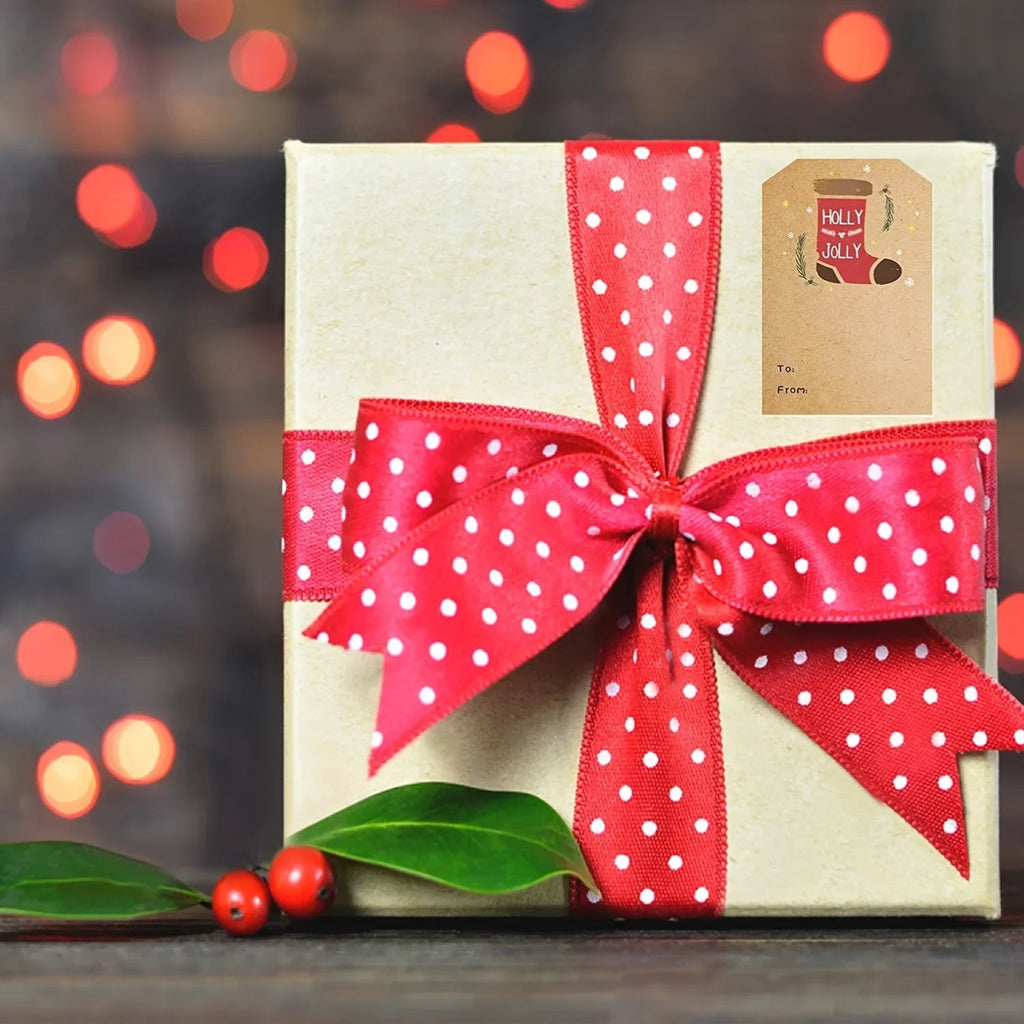 300 Christmas Writable Self-Adhesive Labels 2"×2.76" Gift Tags